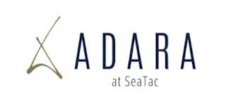 The image is a logo for Adara at Seatac.